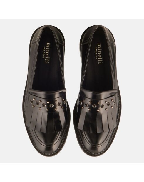 Mocassins en Cuir Gigi noirs