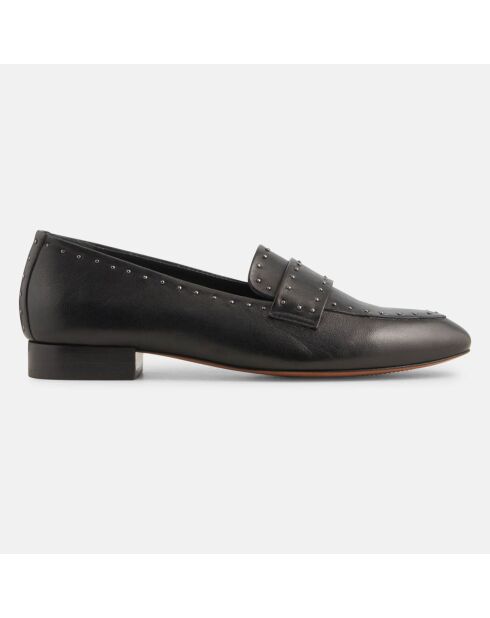 Mocassins en Cuir Marine noirs