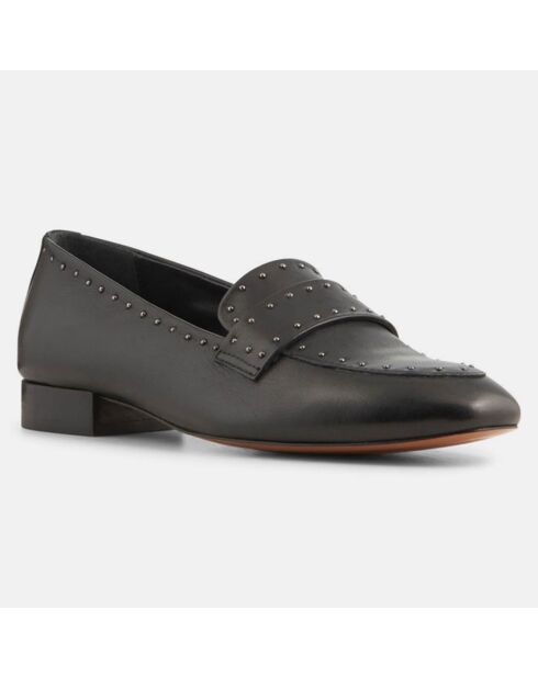 Mocassins en Cuir Marine noirs