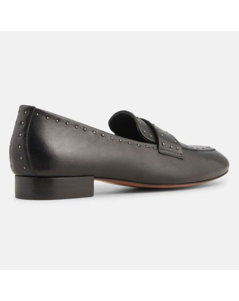 Mocassins en Cuir Marine noirs