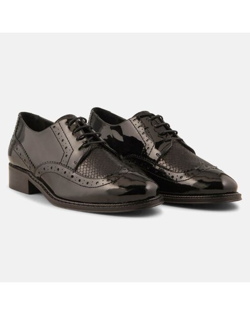 Derbies en Cuir Manu noirs
