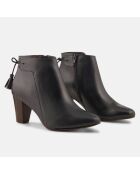 Bottines en Cuir Marie marine foncé - Talon 7 cm