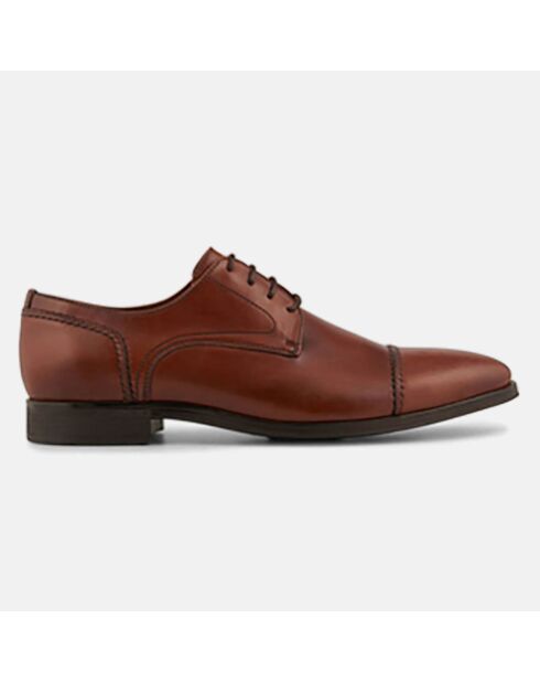 Derbies en Cuir Pierre cognac