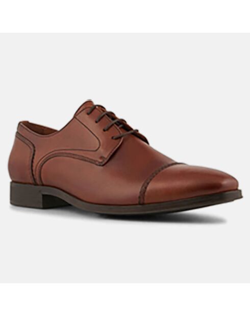 Derbies en Cuir Pierre cognac