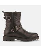 Boots en Cuir Ben noires