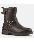 Boots en Cuir Ben noires