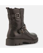 Boots en Cuir Ben noires