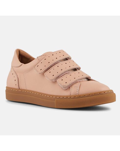 Sneakers en Cuir Théa poudre