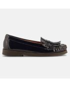 Mocassins en Cuir verni Thelma marine