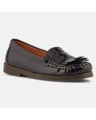 Mocassins en Cuir verni Thelma marine