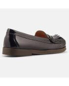 Mocassins en Cuir verni Thelma marine