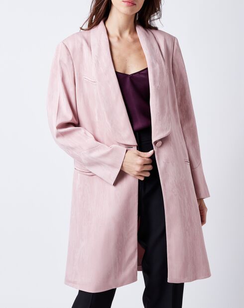 Rosa bedruckte Jacke