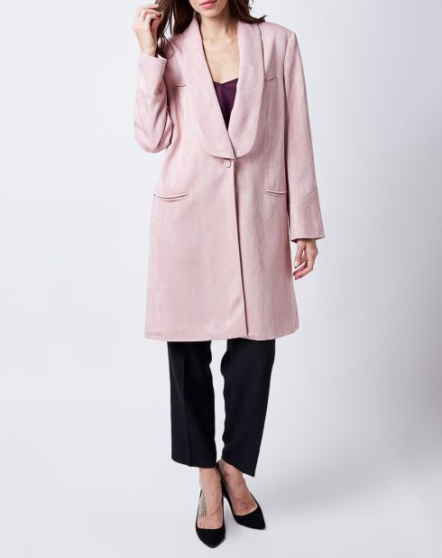 Rosa bedruckte Jacke