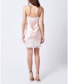 Robe nuisette 100% Soie rose