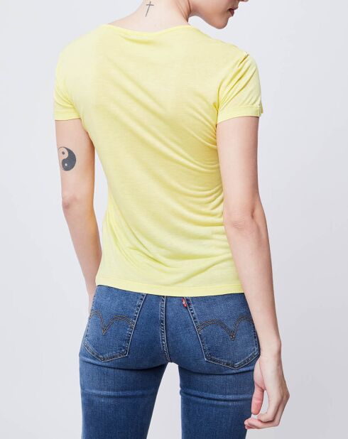 T-Shirt imprimé jaune/multicolore