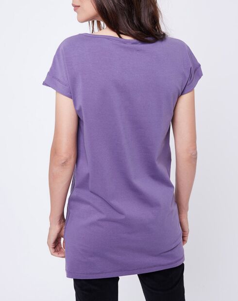 T-Shirt imprimé Gazette violet