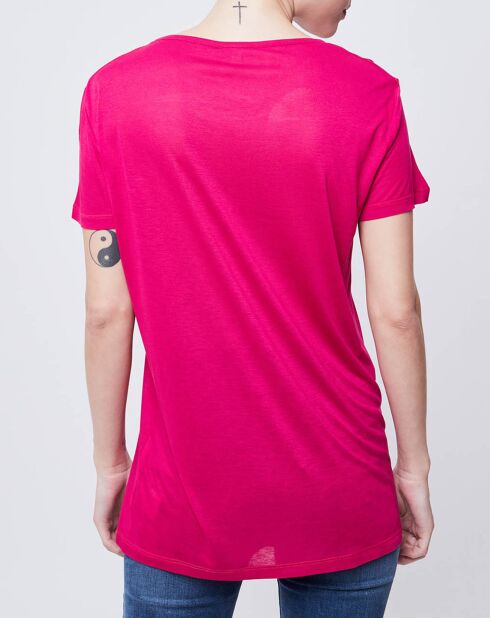 T-Shirt imprimé rose/multicolore