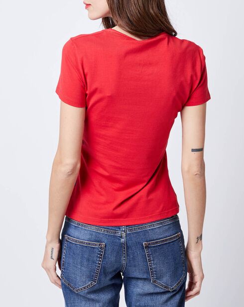 T-Shirt imprimé rouge/bleu/noir