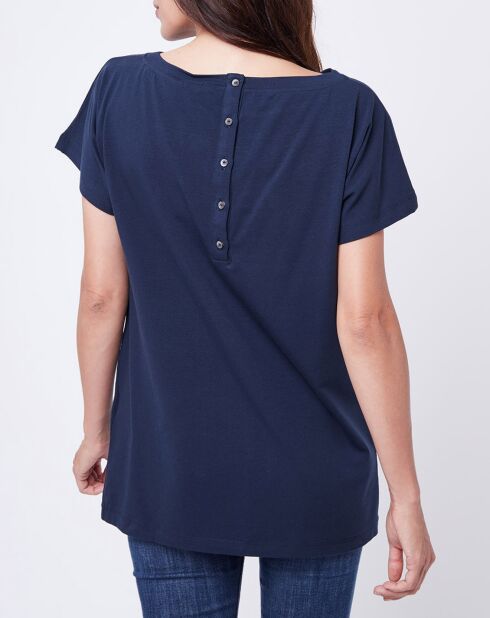 T-Shirt à motif bleu nuit