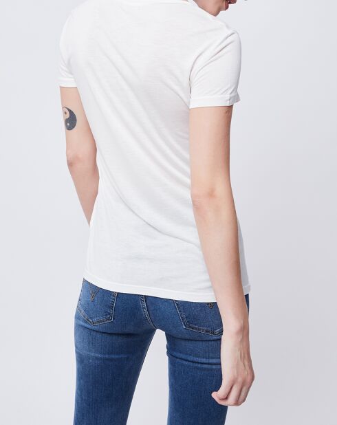 T-Shirt imprimé blanc cassé/multicolore