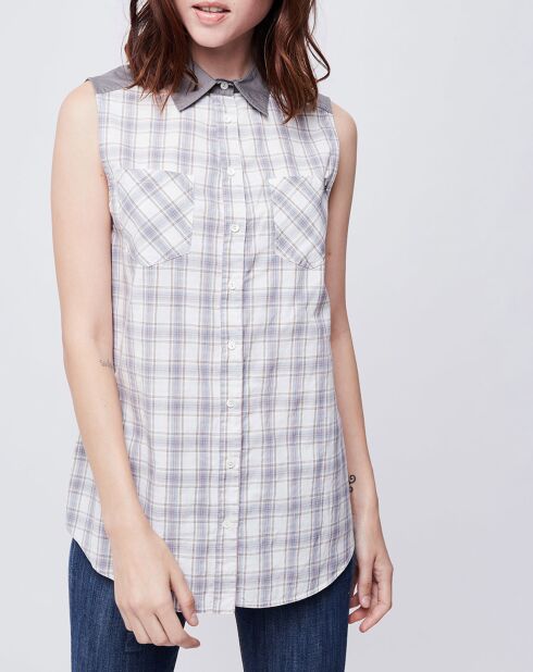 Chemise imprimé gris/blanc