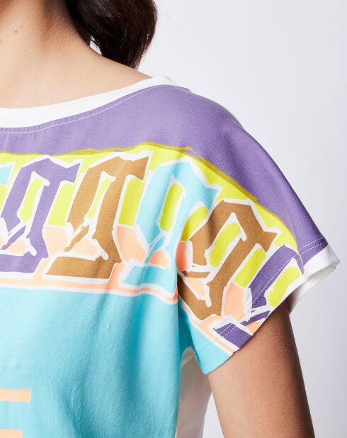 T-Shirt imprimé multicolore