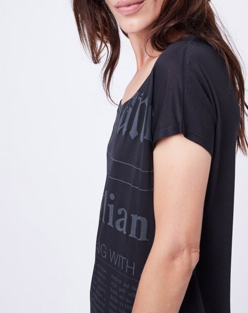 T-Shirt Gazette noir/gris