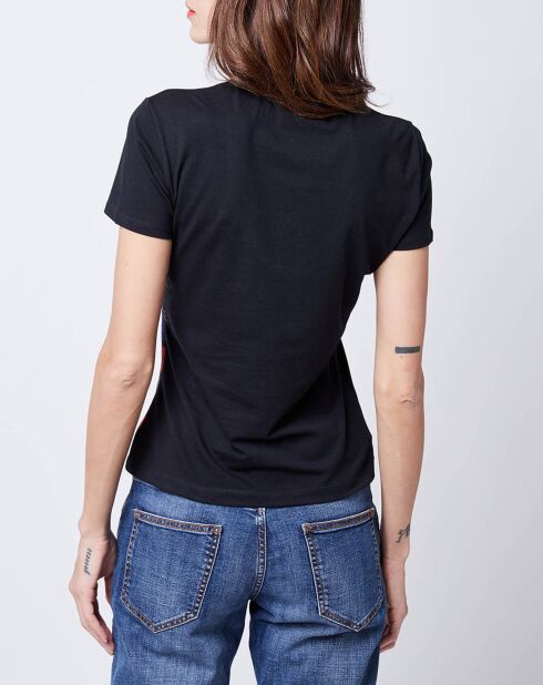 T-Shirt imprimé drapeau noir