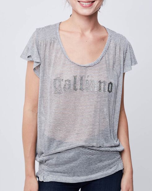 T-Shirt fluide gris souris