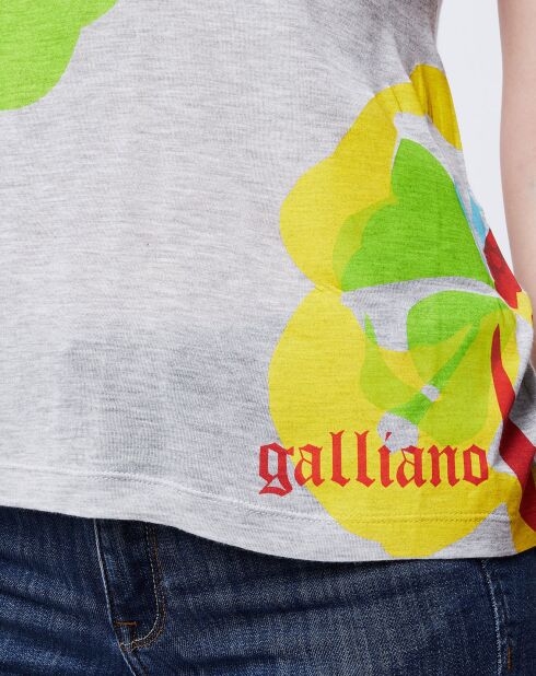 T-Shirt imprimé gris clair