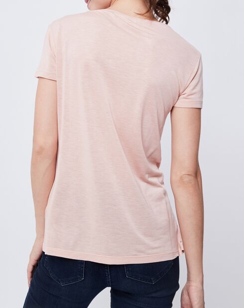 T-Shirt John Galliano rose pâle