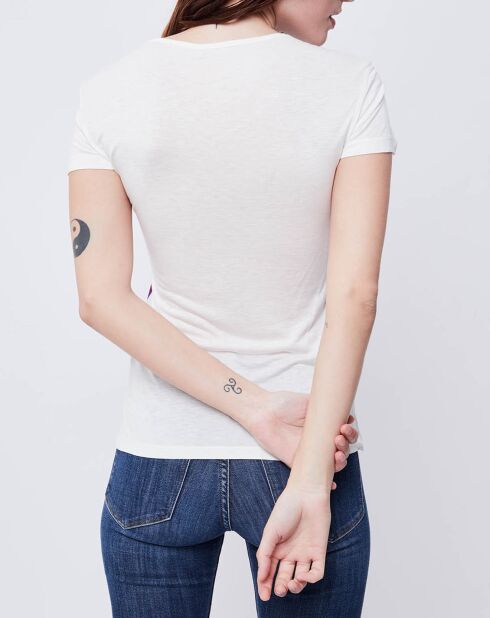 T-Shirt imprimé cassé/multicolore