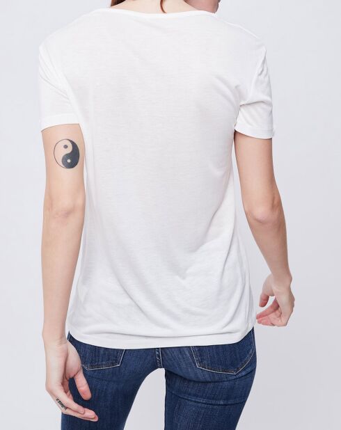T-Shirt imprimé blanc cassé/multicolore