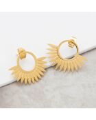 Boucles d'oreilles Jango en Acier doré
