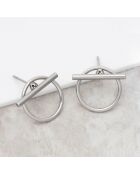 Jupiter Ohrringe aus silbernem Stahl