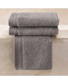 3 stahlgraue Gästeservietten - 40x60 cm