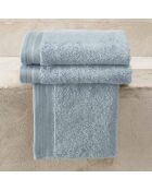 3 eisblaue Gästeservietten - 40x60 cm