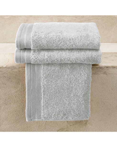 3 silberne Gästeservietten - 40x60 cm