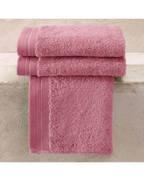 3 Serviettes invités roses - 40x60 cm