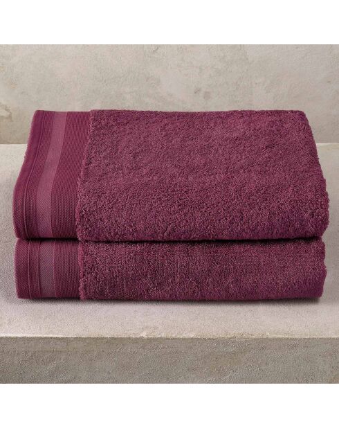 2 toallas de ducha con forma de berenjena - 70x140 cm