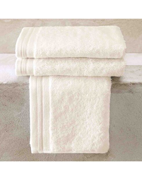 3 Serviettes invités vanille - 40x60 cm