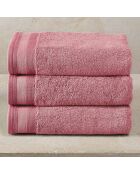 3 pinke Handtücher - 50x100 cm