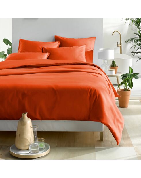 Parure housse de couette Joy orange