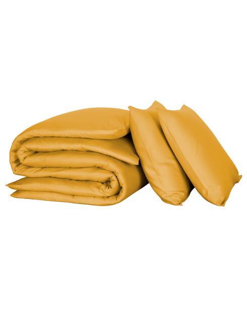 Parure housse de couette Lemon jaune