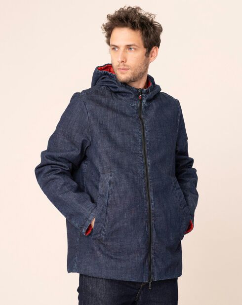 Chaqueta reversible Oof azul/naranja