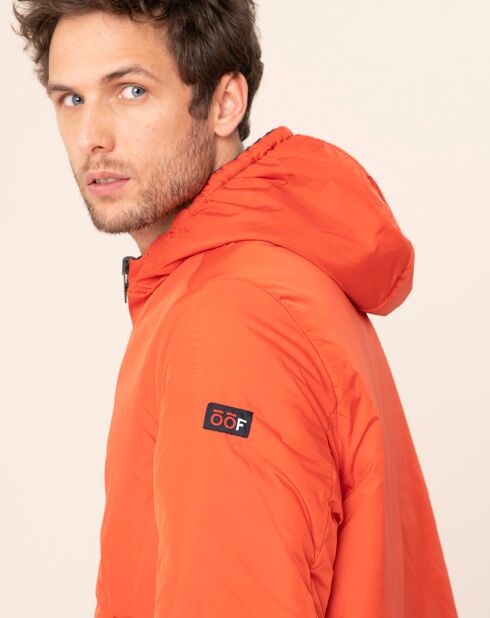 Chaqueta reversible Oof azul/naranja