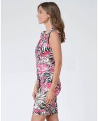 Robe Pluton imprimée multicolore