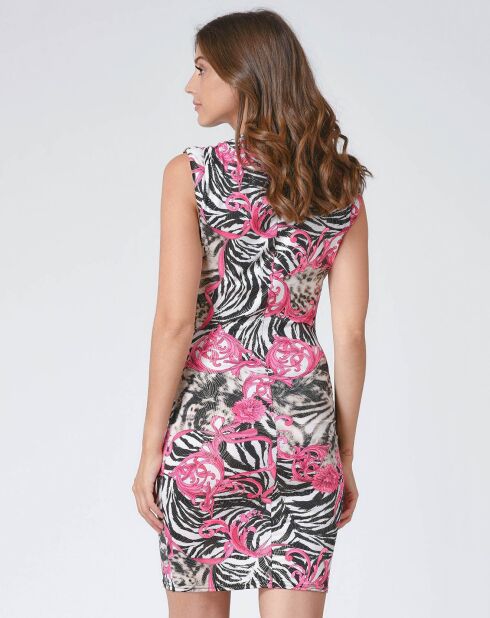 Robe Pluton imprimée multicolore