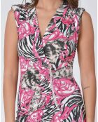 Robe Pluton imprimée multicolore