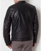 Veste en Cuir Diclan noire